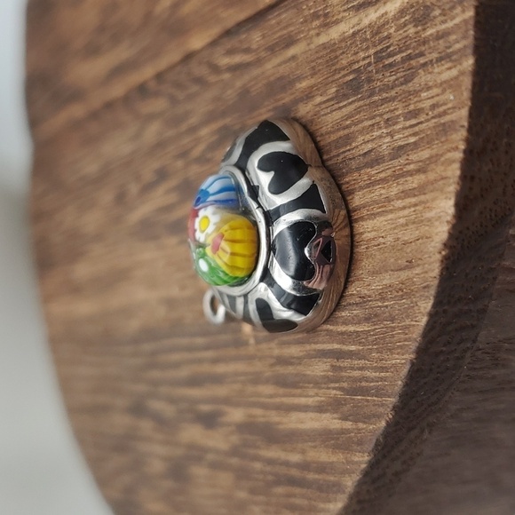 Picasso heart melt colorful pendant‎ abstract jewelry - Picture 2 of 2